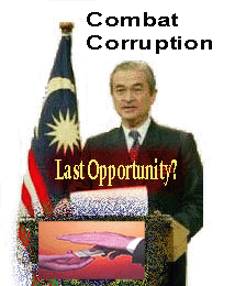 Combat corruption - last opportunity for Abdullah to prove he means business